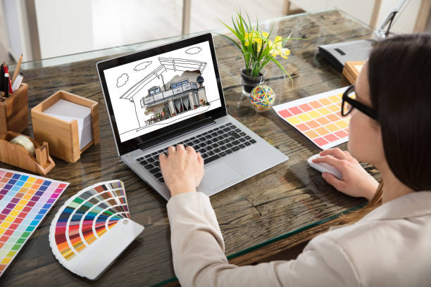 istock Woman Working With Color Samples For Selection 915451156