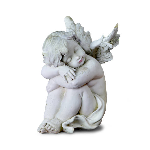 istock Angel isolated on white background 915451526