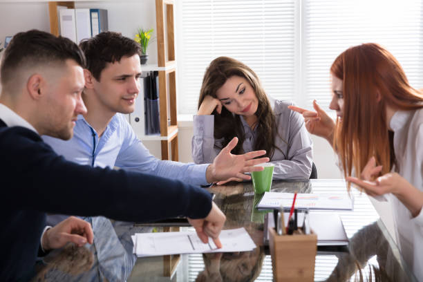 istock Business People Arguing In Meeting 915457972