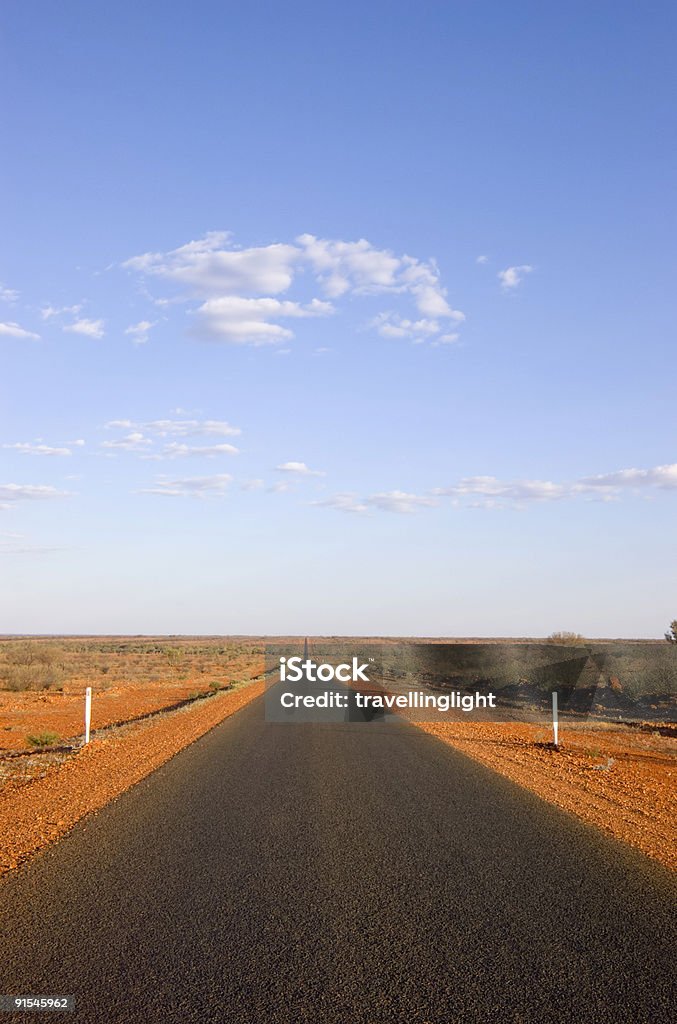 Australia recta larga Outback Road - Foto de stock de Aire libre libre de derechos