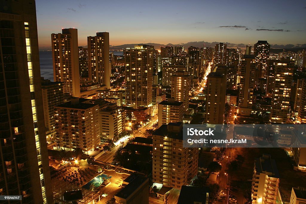 Traffic and hotels  Apartment Stock Photo