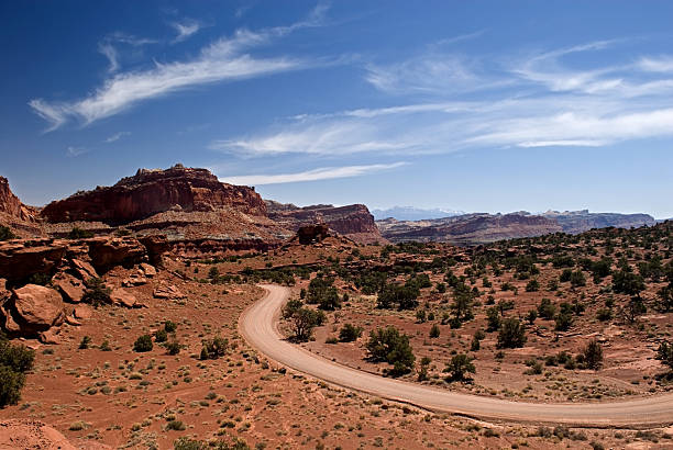 Strada del deserto - foto stock