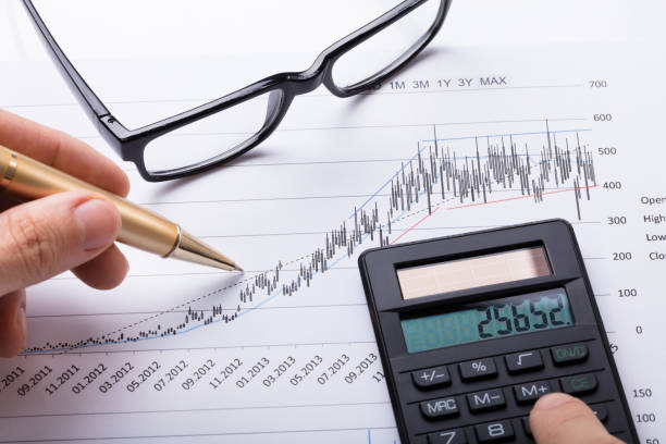 istock Hand Using Calculator And Pen To Calculate Financial Chart 915462632