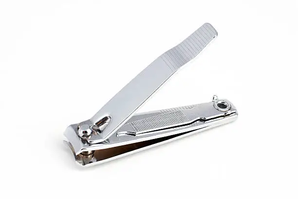 Photo of Nail cutter on white background