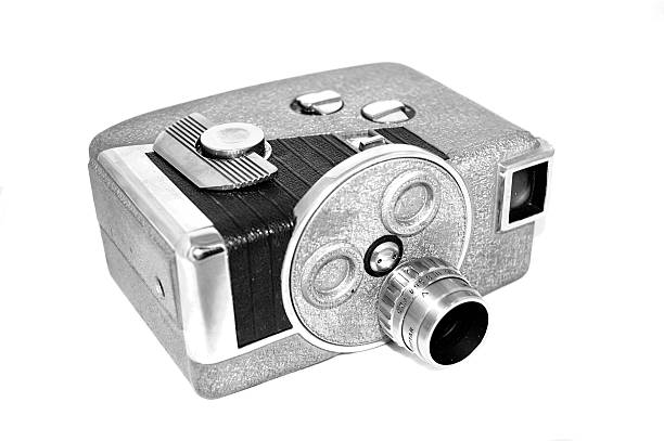 vintage 8 mm, videocámara (bw - 8mm camera fotografías e imágenes de stock