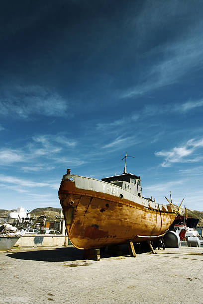 Colourful boats of Chilean Littoral