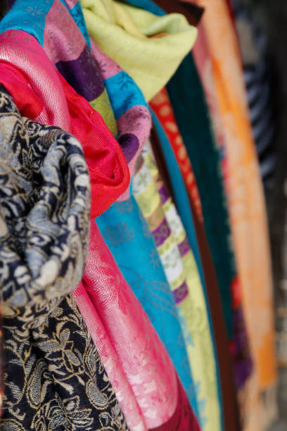 istock Colored Turkish shawls and scarves 915469584