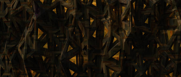 istock Wooden polygonal background 915479290