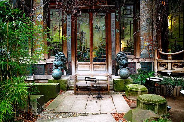The Japanese Gardens at the Le Pagode in Paris.