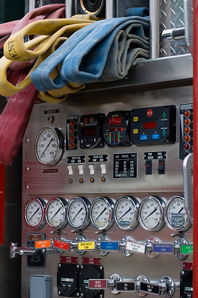 istock Firetruck Gauges, Dials and Hoses 91548299