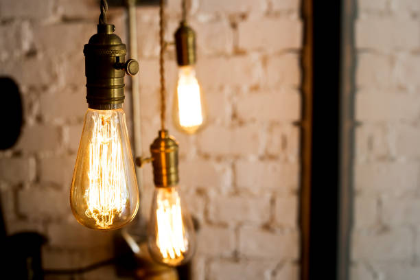 istock Lighting decor style Incandescent bulbs 915483498