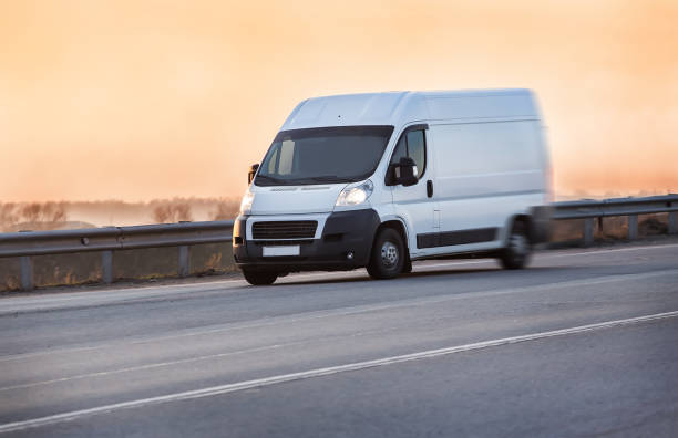 istock truck is moving along the highway 915486514