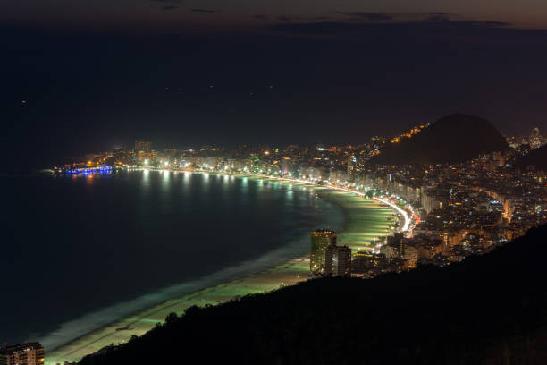 istock Night view of Copacabana Beach 915491034