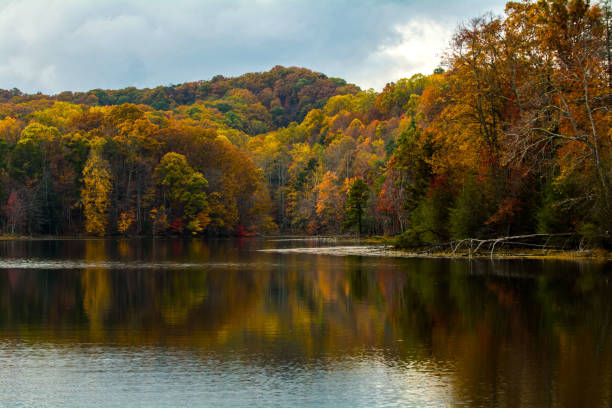 istock Autumn Color at Bays Mountain Lake 915510950
