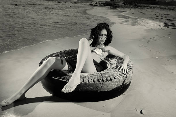 istock Woman on the sand 91551312