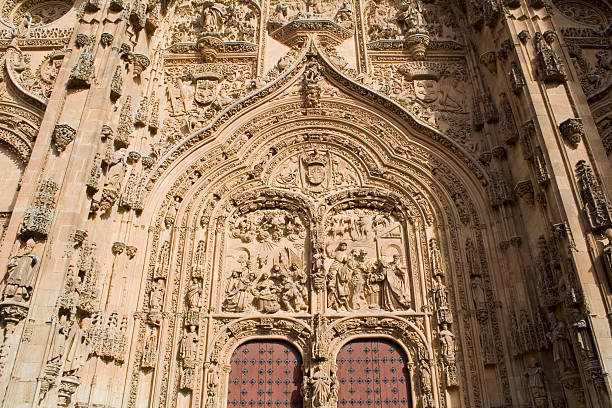 istock Gothic facade Salamanca New Cathedral, Spain. 91552071
