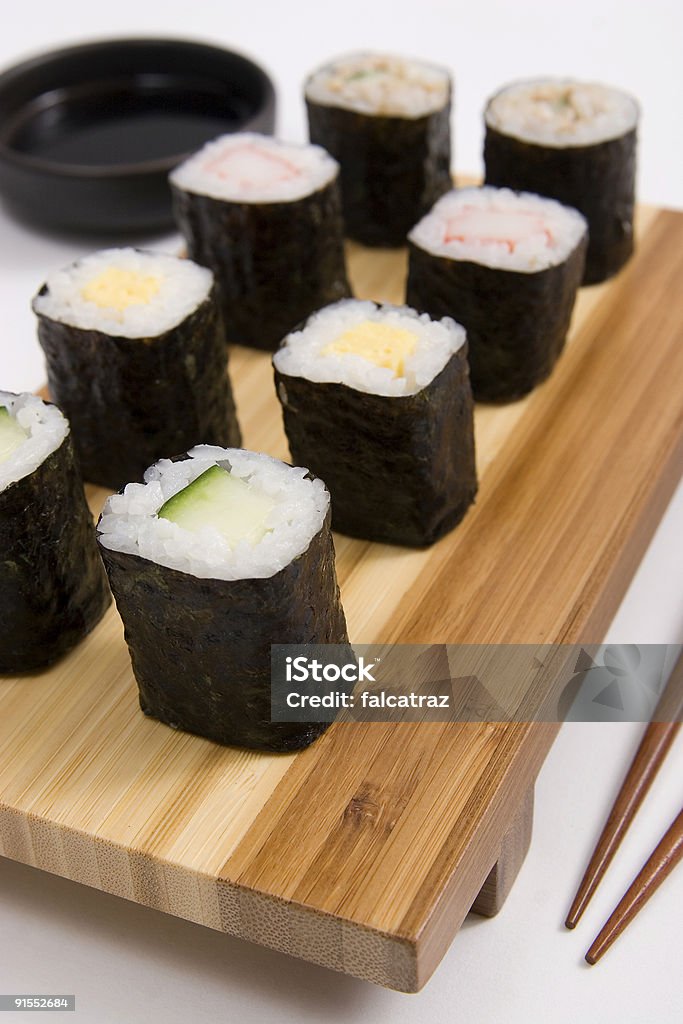 Maki sushi - Foto de stock de Alimentação Saudável royalty-free