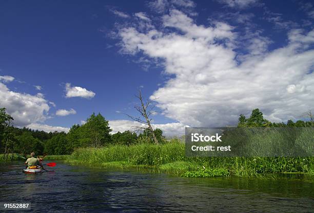 Kayaking Stock Photo - Download Image Now - Canoe, Canoeing, Cloud - Sky