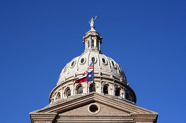 State Capitol Building in downtown Austin, Texas stock photo