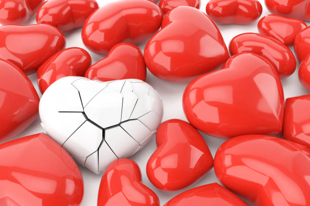istock Valentines day background with the broken heart concept. 915530484