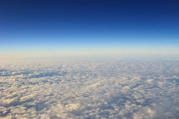 istock the blue sky and cloud from air view 915534250