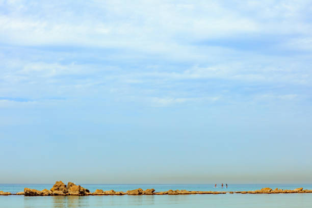 Mediterranean Sea in the February day