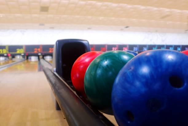 istock Bowling balls in close up 915545028