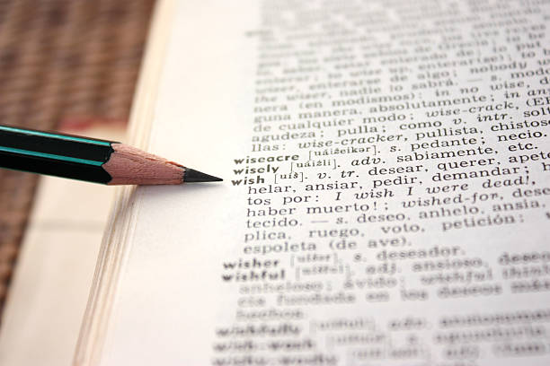 istock 'wish' word in English-Spanish dictionary 91554547