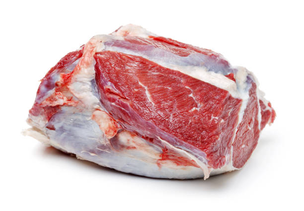 istock Isolated Chunk of Beef Fillet  on white background 915550254