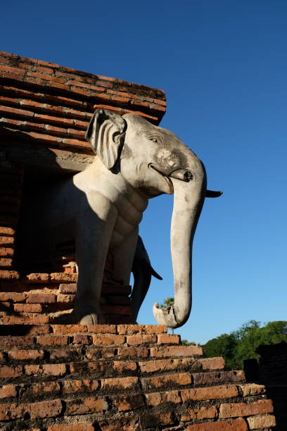 istock Wat Chang lom (Elephant statues around)  Sukhothai Historical Park ,Sukhothai Thailand 915553386