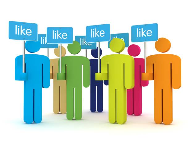 istock Social media icons people communication network connection 915566550
