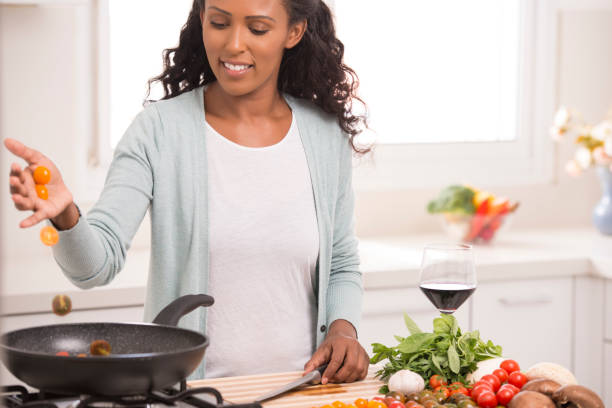 istock Woman healthy cooking. 915568048