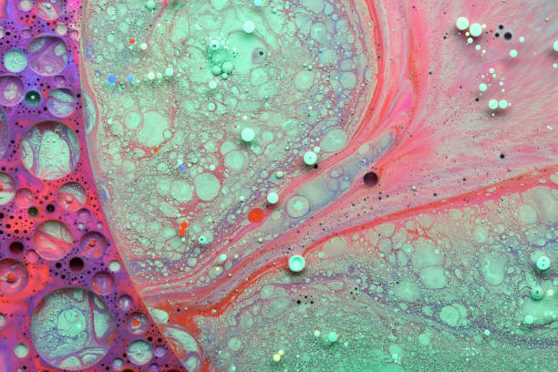 istock Abstract background from acrylic paints and oil 915574838