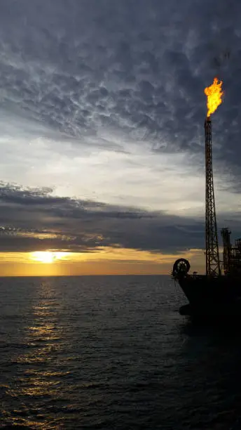 Photo of Oil and gas ship of offshore oil fields in Brazil