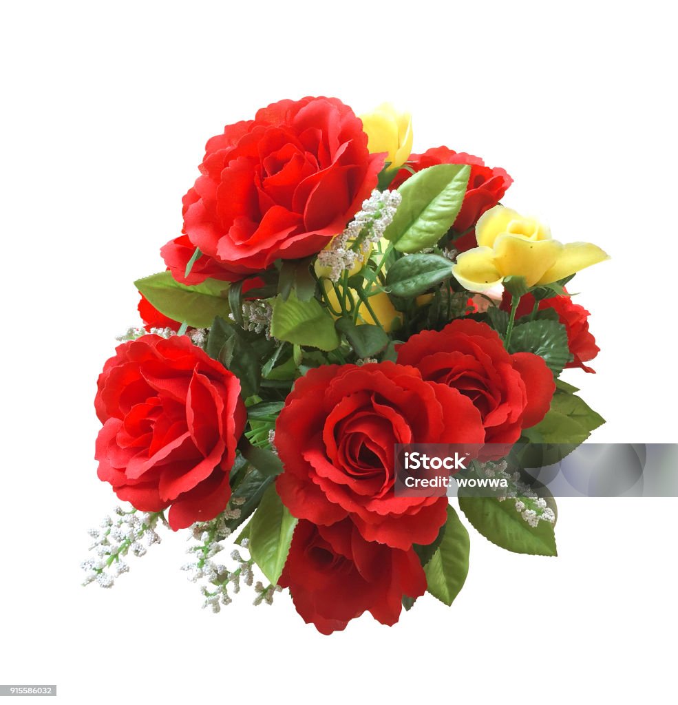 Foto de Buquê De Rosas Vermelhas Flores Artificiais e mais fotos de stock  de Amor - Amor, Arte, Beleza - iStock