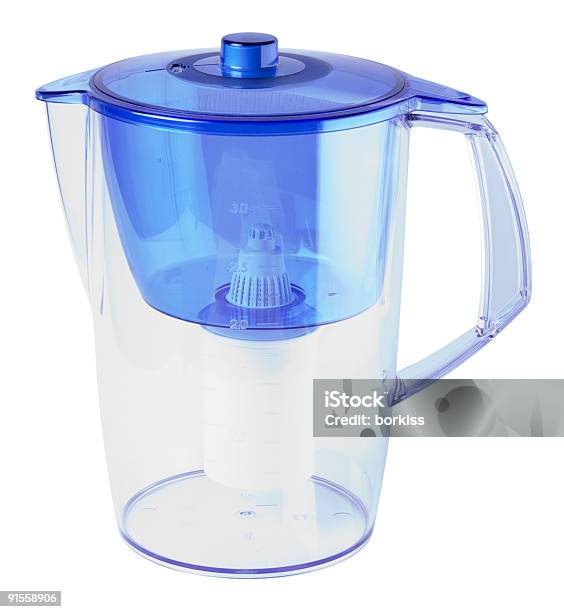 Blue Water Filter Isoliert Auf Weiss Mit Clipping Path Stockfoto und mehr Bilder von Ausrüstung und Geräte