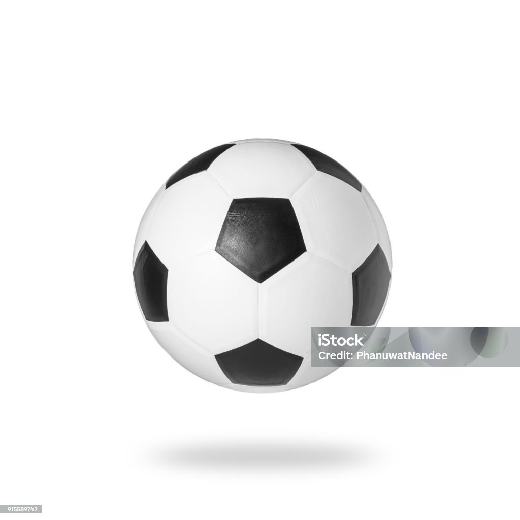 Soccer ball Studio shot and isolated on white background New soccer ball Studio shot and isolated on white background Sports Ball Stock Photo