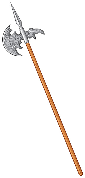 Halberd Vector Halberd Vector Illustration Stock Illustration - Download Image Now ...