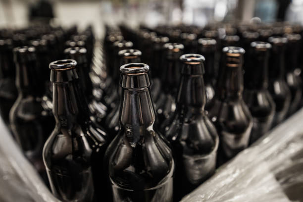 istock Bottles prepared for filling 915594264