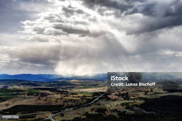 Canberra Landscape Stock Photo - Download Image Now - Canberra, Storm, Above