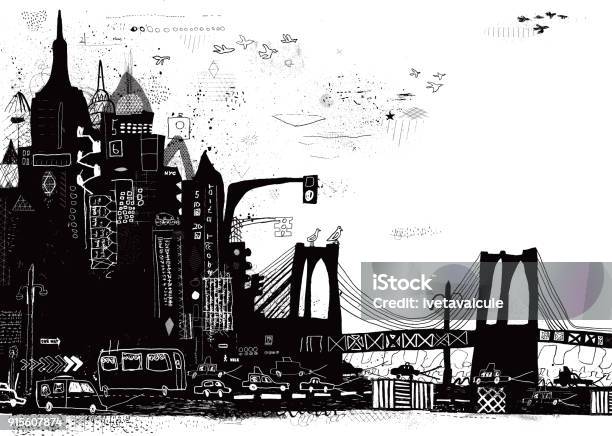 New York City Vector Illustration Stock Illustration - Download Image Now - City, Design, Pattern