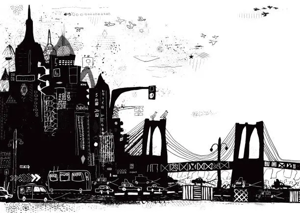 Vector illustration of New York City vector illustration