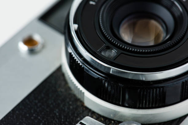 istock Closeup of vintage camera 915609100