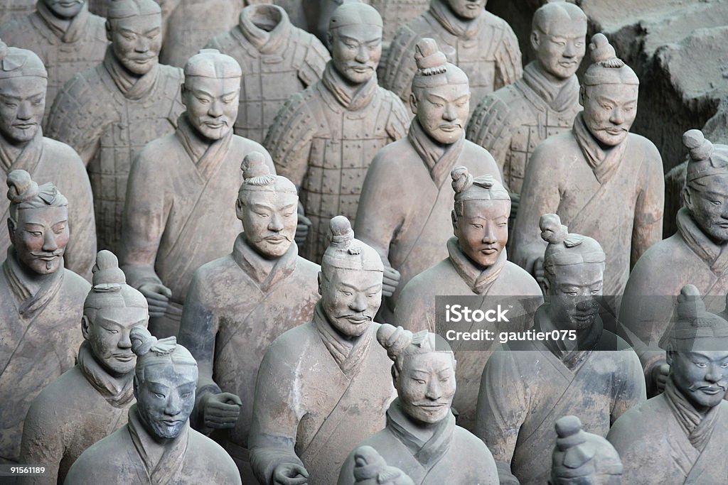Chinês Guerreiros de Terracota - Foto de stock de Exército dos Soldados de Terracota royalty-free