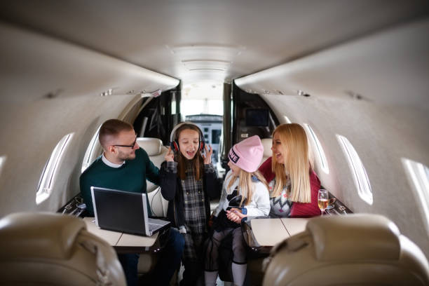 istock Family in the airplane 915612546