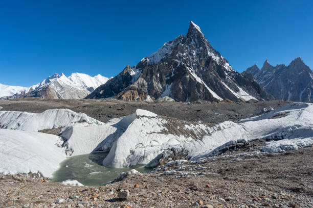 istock Mitre peak view from Concordia camp, K2 trek, Pakistan 915616052