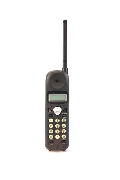 istock Black cordless telephone isolated on white background, Home appliances. 915616236