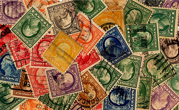 istock Close Up Vintage Stamps 91561684