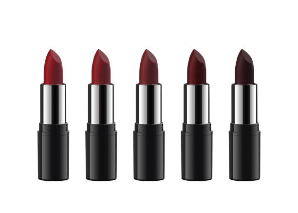 Lipsticks set stock photo