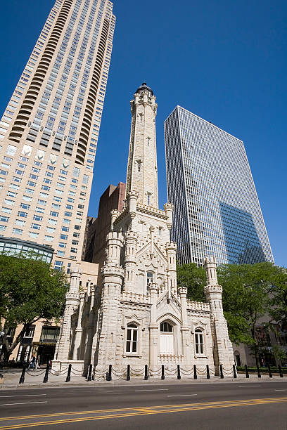 旧ウォータータワー、シカゴ - boyington ストックフォトと画像